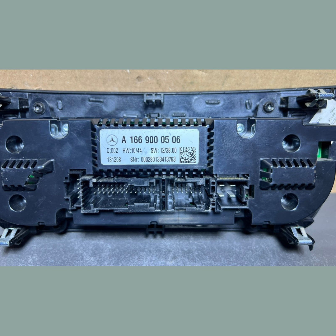 13-16 Mercedes W166 GL AC Climate Heater Control Panel Switch A166 9000506 OEM