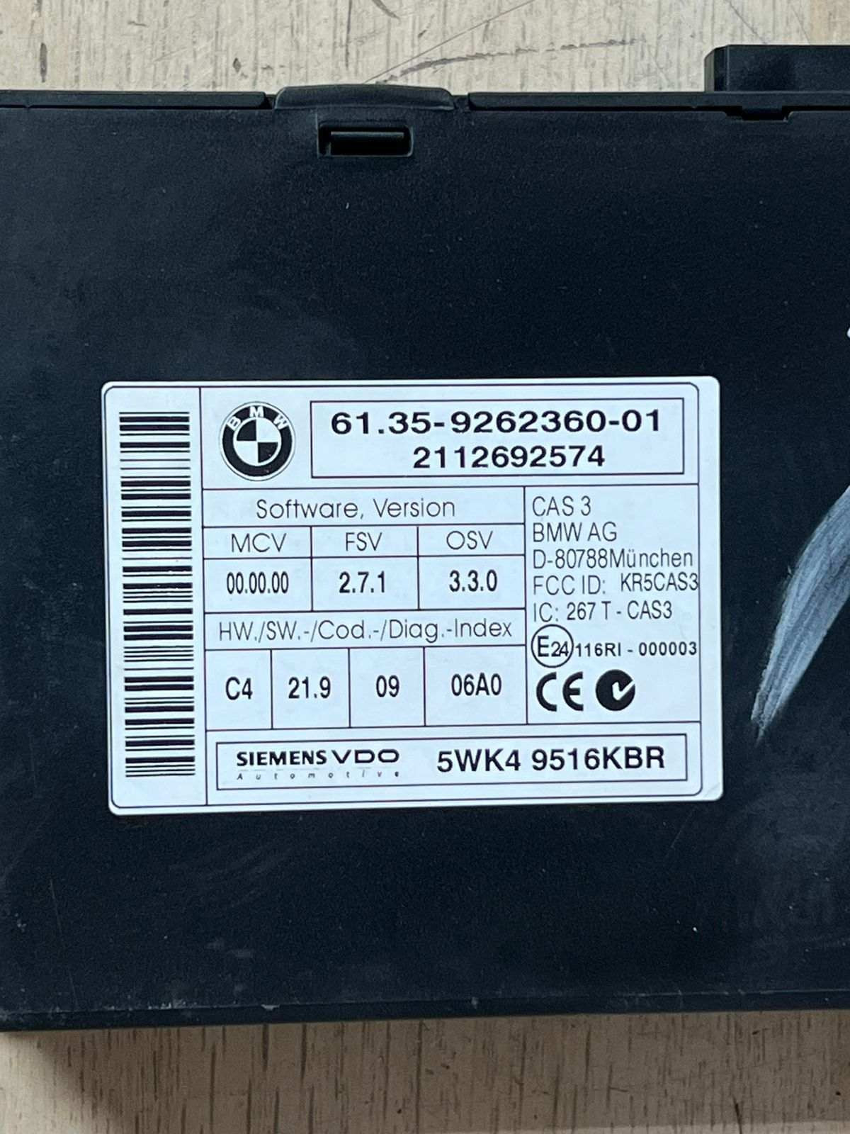 2012-2015 BMW X1 E84 N20 Engine Control Module ECU SET+CAS3+KEY 7629005