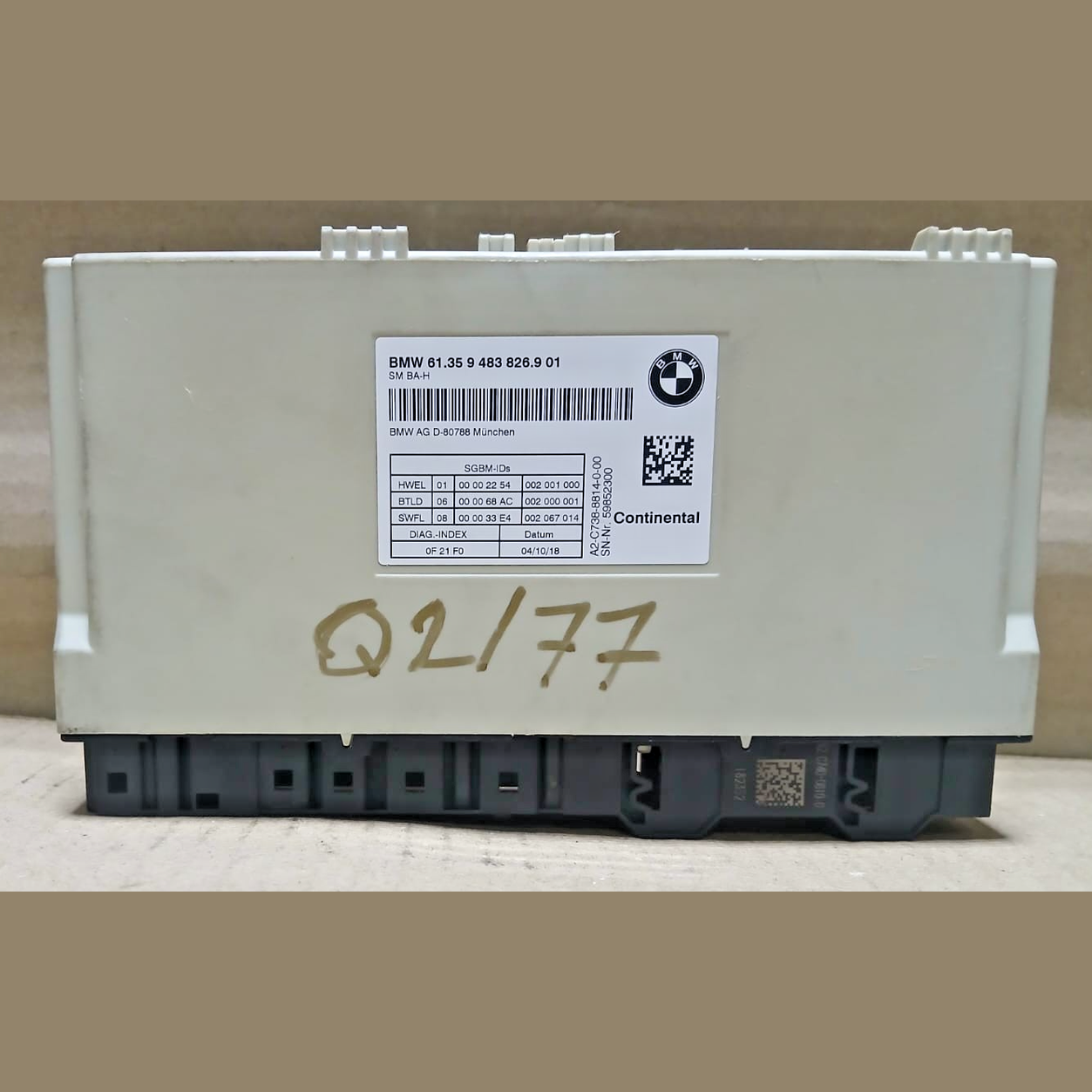 Control Units Seat Module Front fit 2020 BMW X5 M50i(G05) BMW 61359483826