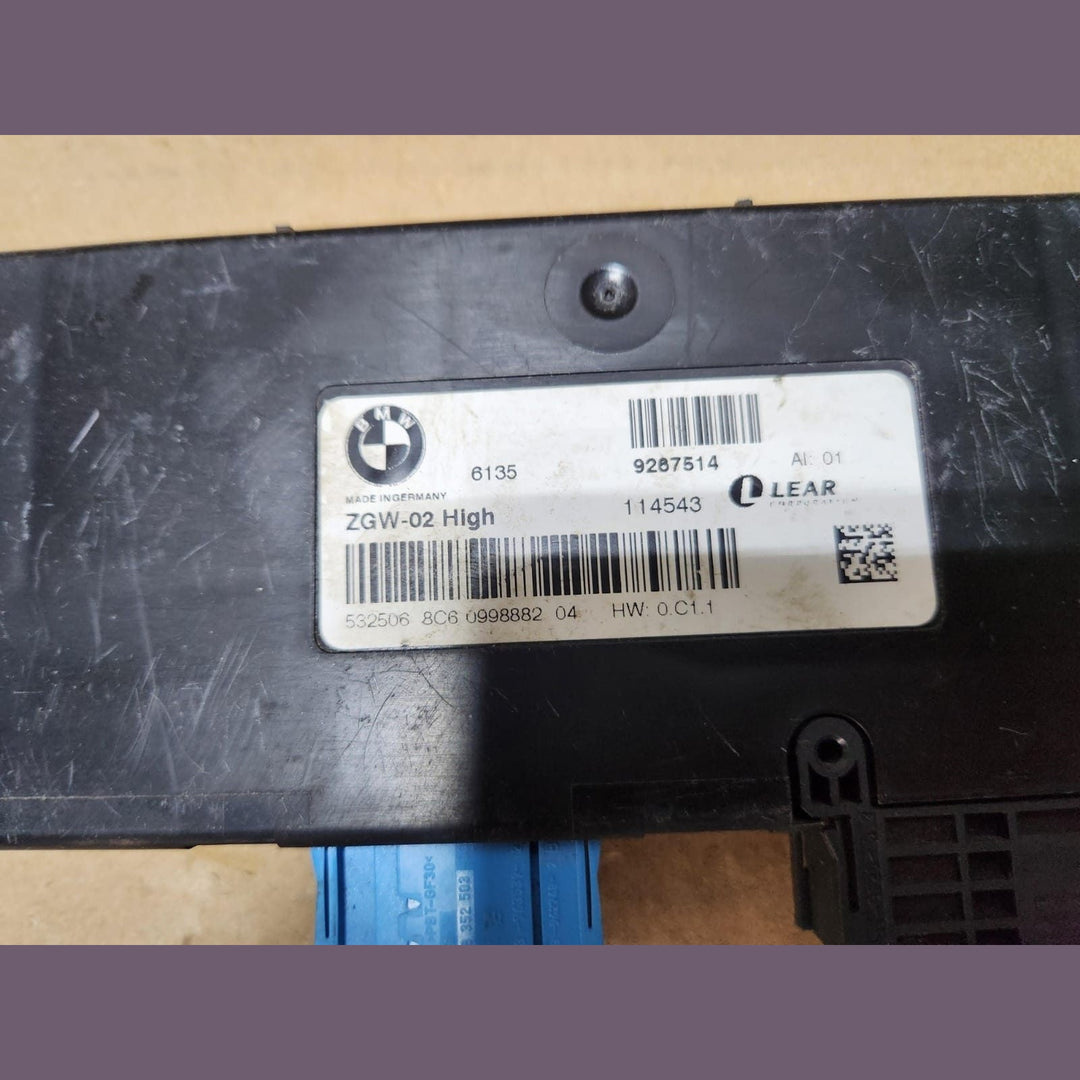 2012 BMW 550i Central Gateway Control Module 9267514 F01 F02 F10 7 and 5 series