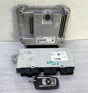 OEM BMW F25 N47 Engine Control Unit ECU DDE 8596358 ECU SET BOSCH