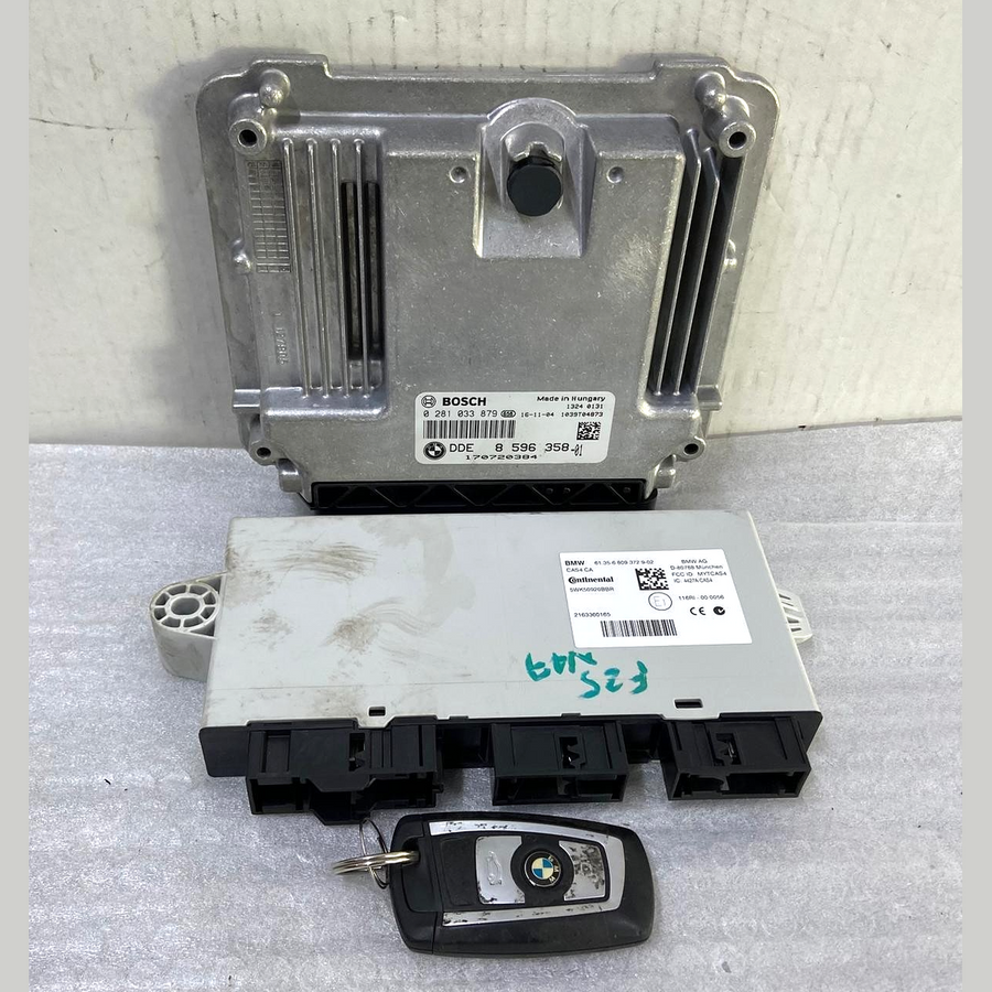 OEM BMW F25 N47 Engine Control Unit ECU DDE 8596358 ECU SET BOSCH