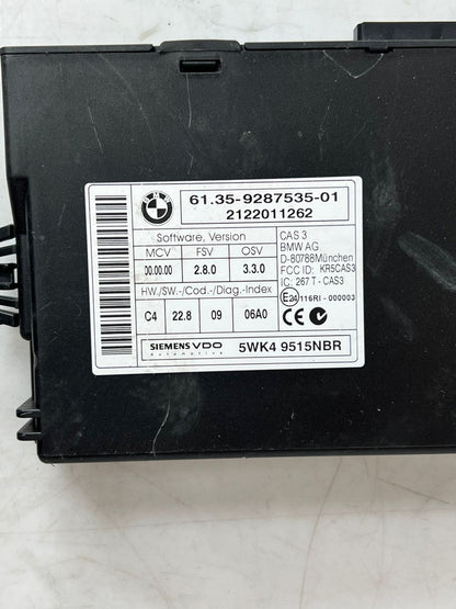 BMW E90 N47 Engine Control Unit ECU COMPLETE SET DDE + CAS3 AG + 1KEY 8518167