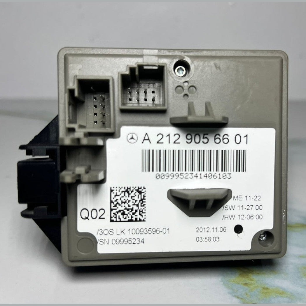08-14 Mercedes W212 E-Class Ignition Switch Module Unit W/key A212 9056601 OEM