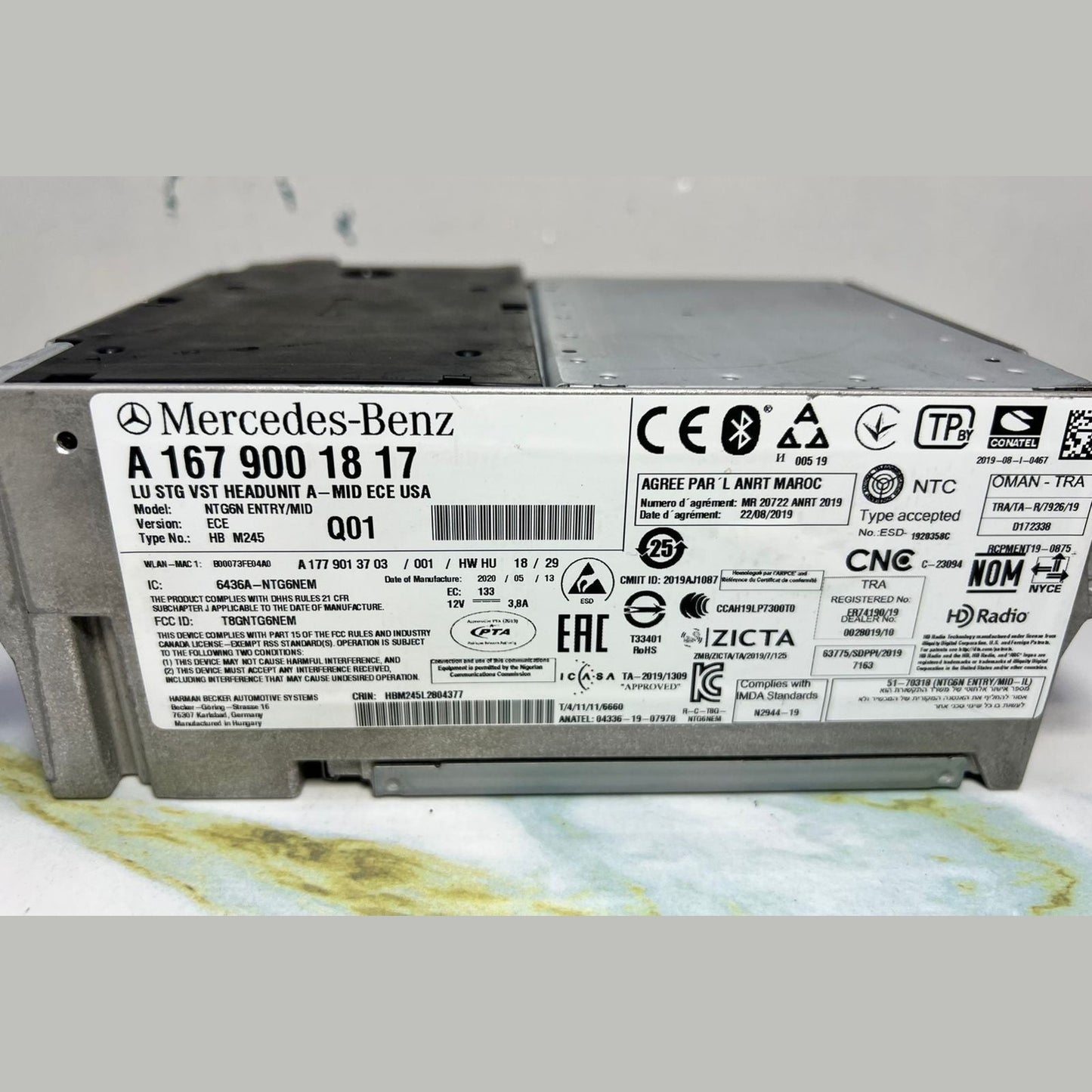 15-21 Mercedes W167 GLE-Class Radio Audio Multimedia Head Unit  A167 9001817 OEM