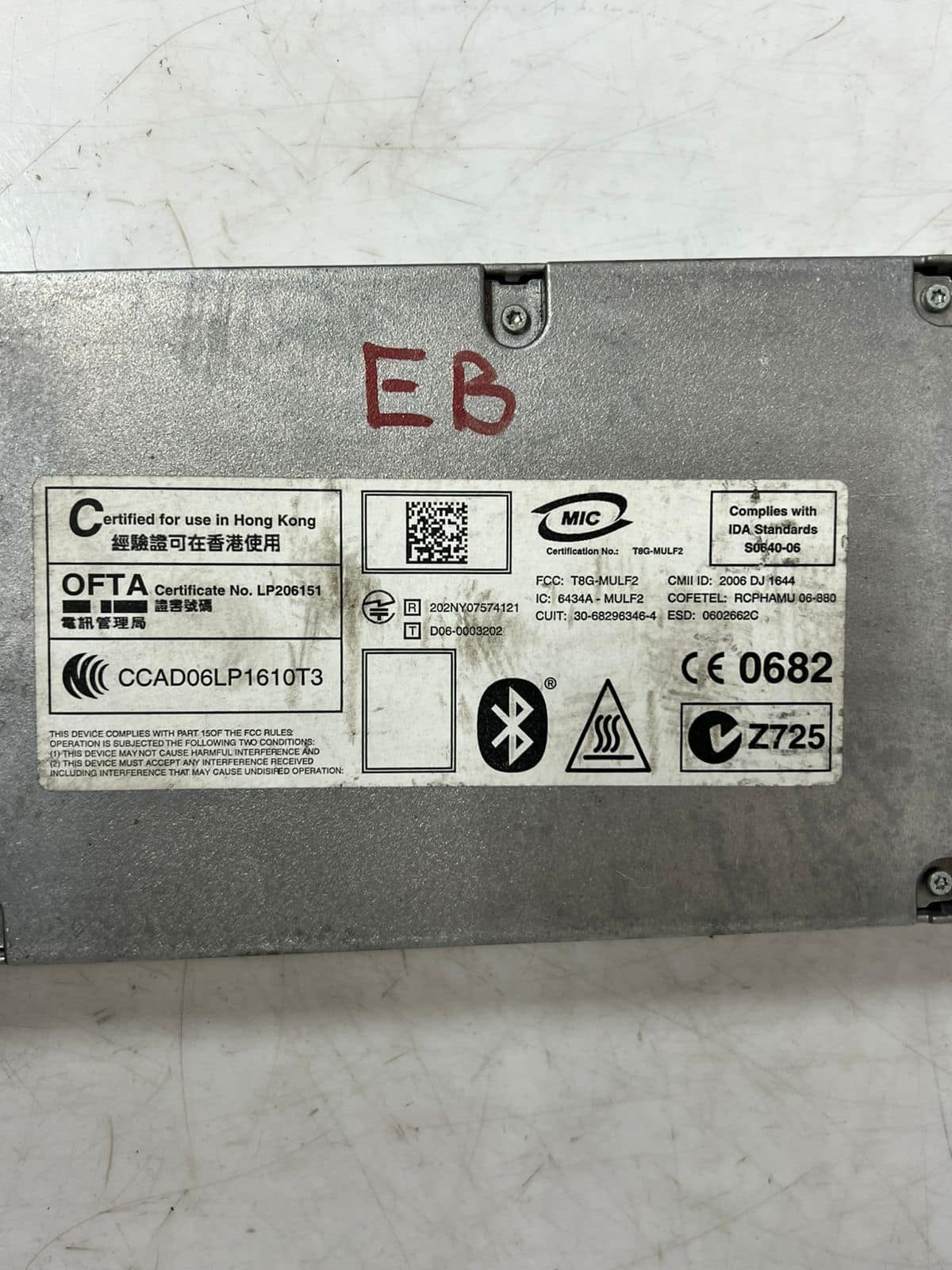 BMW 1 3 Series E87 E90 Bluetooth Module MULF2 Hands-free Control Unit 9226711 