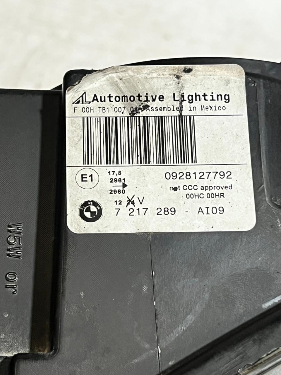 2010-2017 BMW X3 F25 CCC Front Headlight Left Side 7217289 RHD OEM