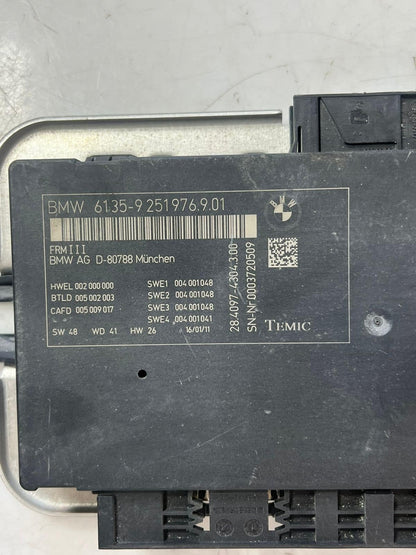 2011-2015 BMW F01 F02 F07 F10 F11 F25 528i 535i FRM3 Footwell Module 9251976 OEM