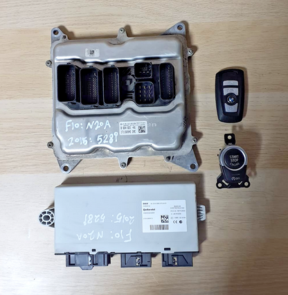 BMW F10 528i N20A CAS4 FEM Basic Control Unit Set w/Key OEM 8664661