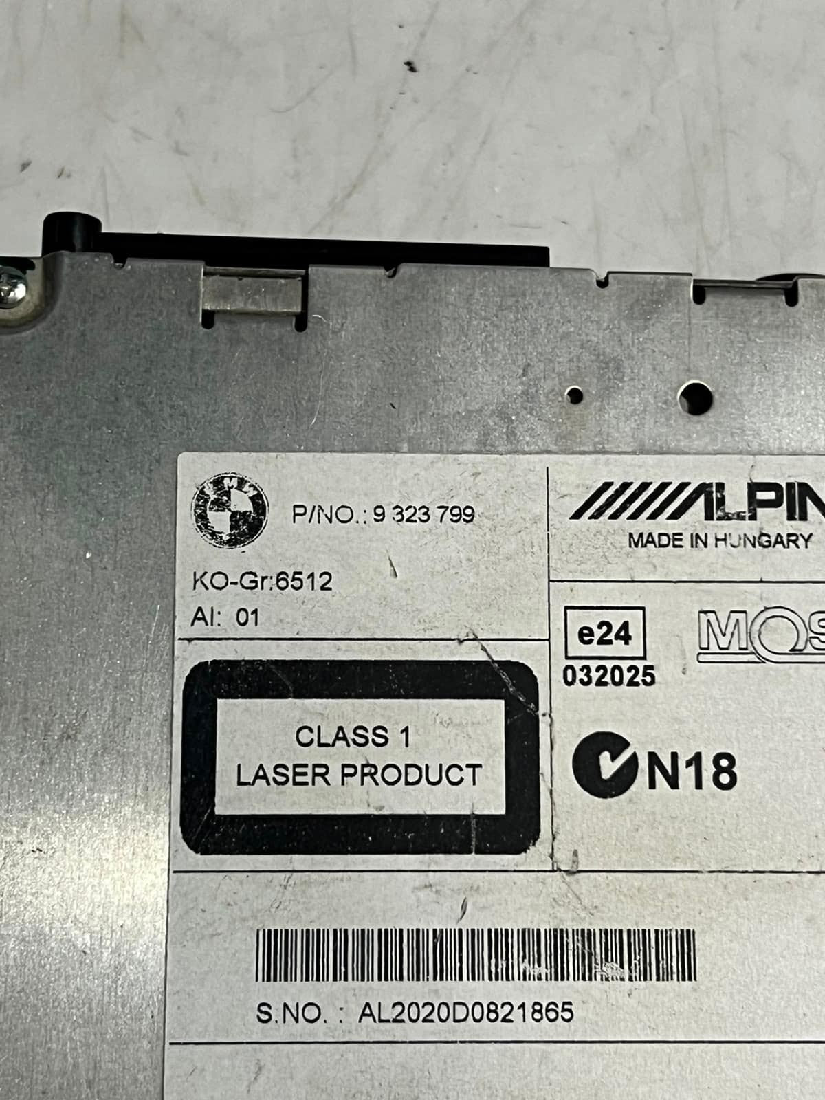 BMW X3 F25 xDrive 20d CD/DVD/GPS Audio Navigation HEAD UNIT 9323799 OEM