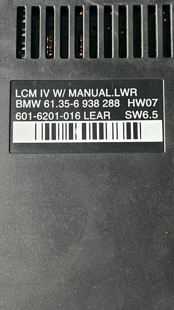 BMW X5 7 5 Z8'ies E53 E38 E39 E52 LCM-4B LIGHT CHECK CONTROL UNIT LCM4 W/MAN LWR
