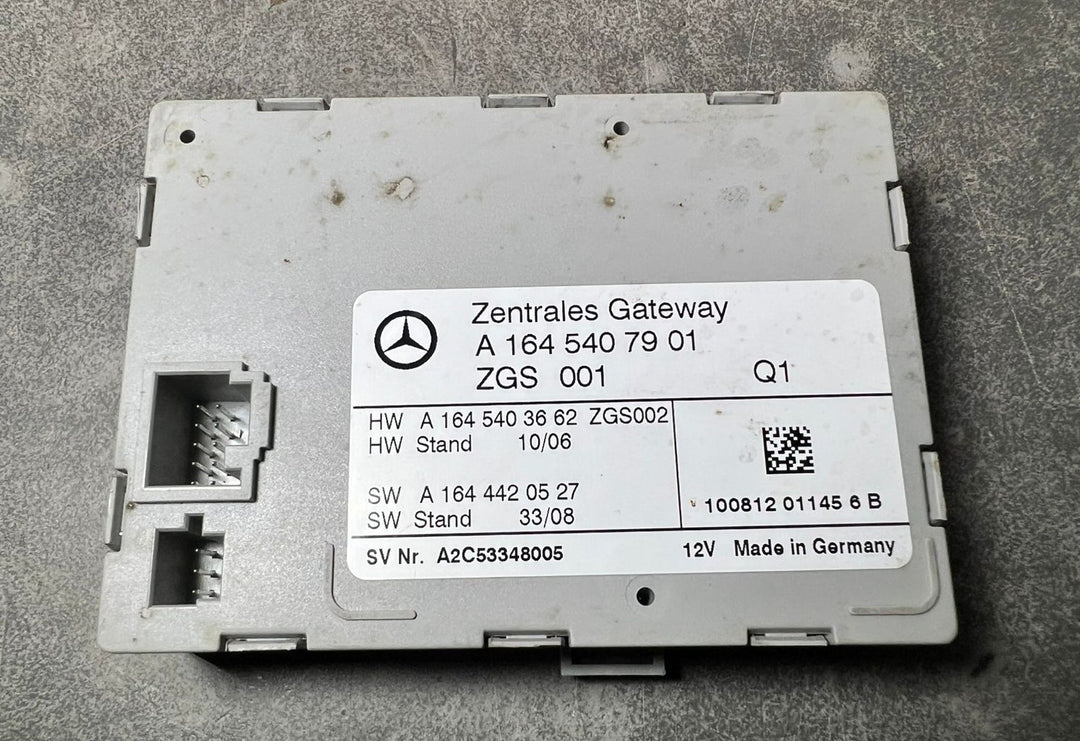 07-13 Mercedes W164 ML350 GL450 Central Gateway Control Module A164 5407901 OEM