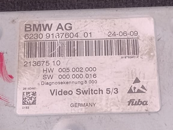 BMW F01 F02 F06 F07 F10 F11 F12 F13 TV MODULE VIDEO SWITCH CONTROL UNIT -9187604
