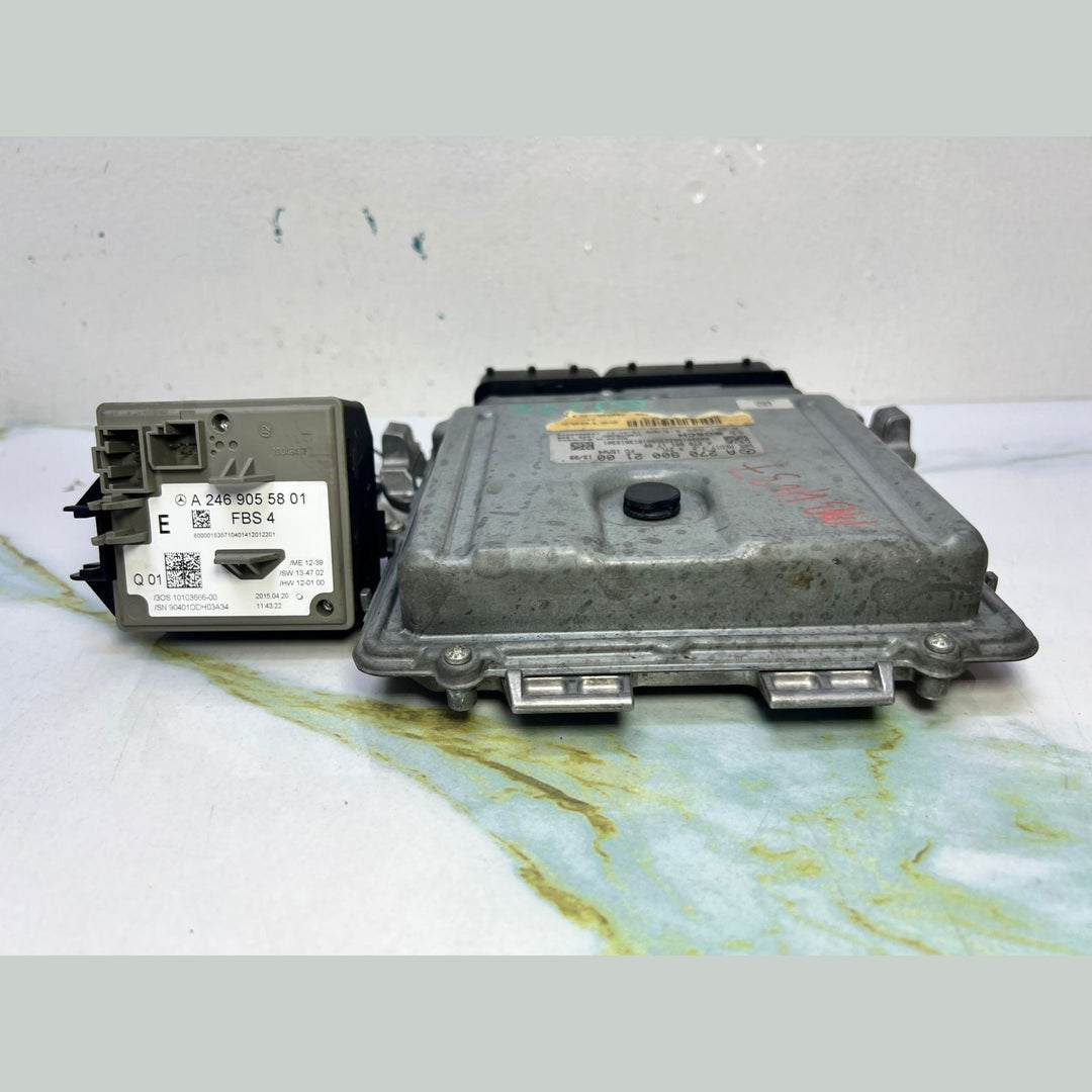 Mercedes CLA GLA ECU Engine Control Module Ignition Switch 2Key Set A270 9002100