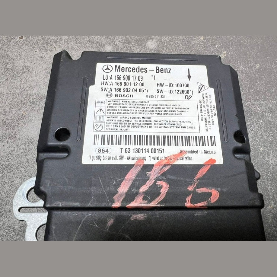 2013–2016 Mercedes-Benz W166 GL-Class SRS Control Module Unit A166 9001709 OEM