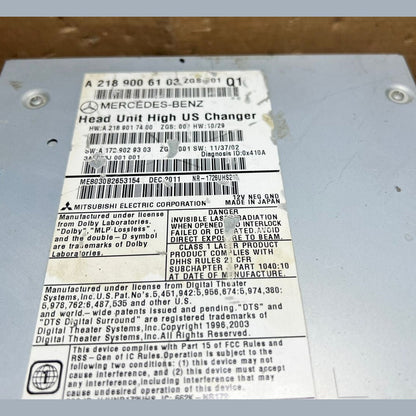 2011–2017 Mercedes-Benz W218 CLS-Class Head Unit CD Player A218 9006103 OEM