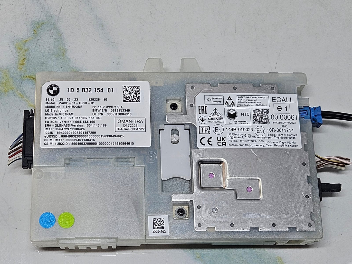 BMW X6 G06 TELEMATICS ANTENA CONTROL MODULE ECU 5B32154 OEM