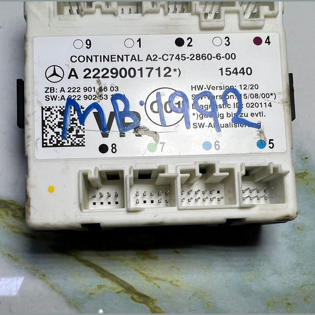 Mercedes-Benz W222 S-Class Front Right Side Door Control Module A222 9001712 OEM