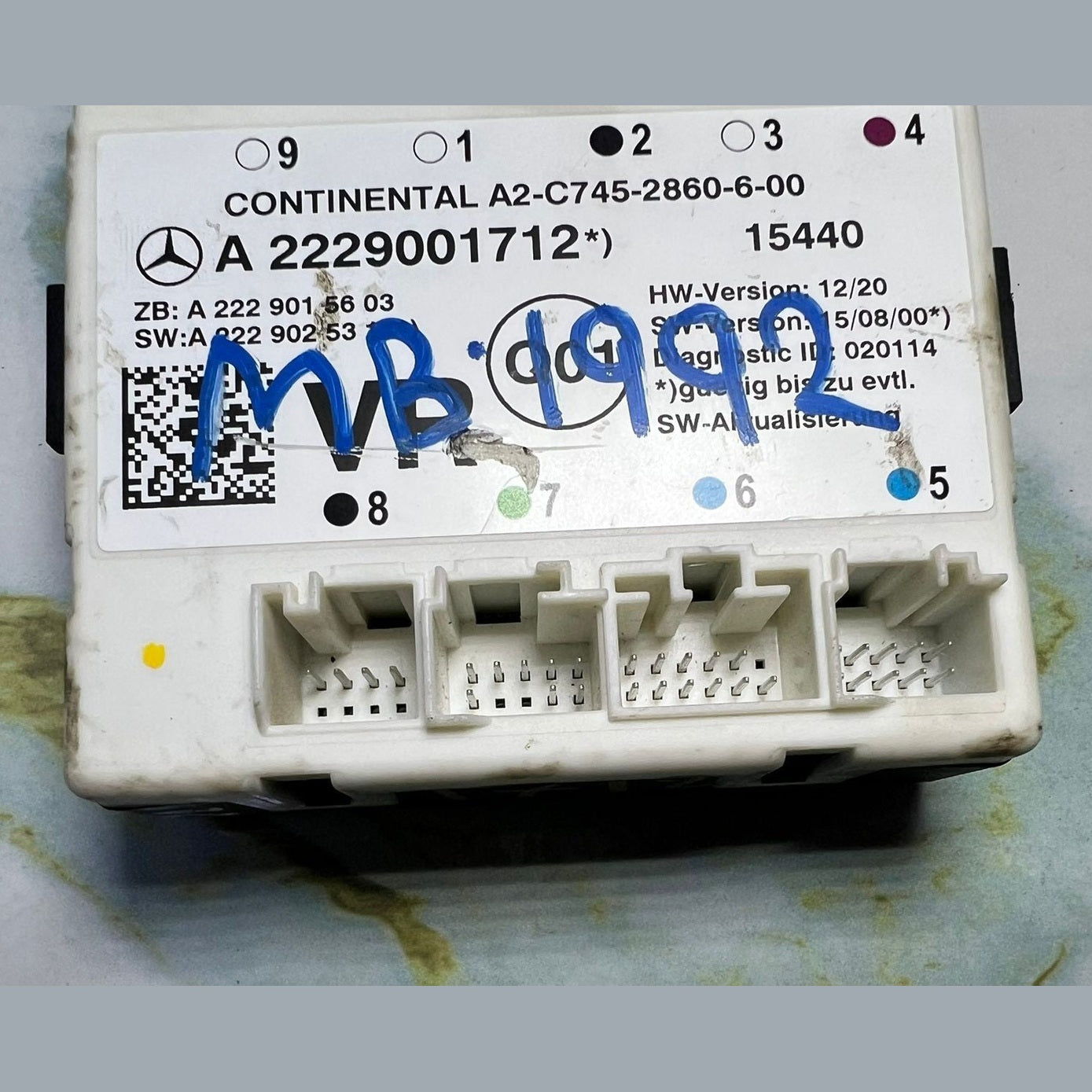 Mercedes-Benz W222 S-Class Front Right Side Door Control Module A222 9001712 OEM