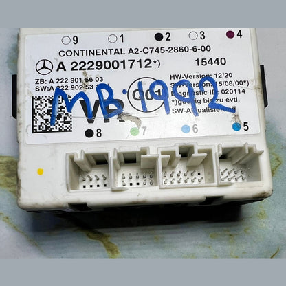 Mercedes-Benz W222 S-Class Front Right Side Door Control Module A222 9001712 OEM