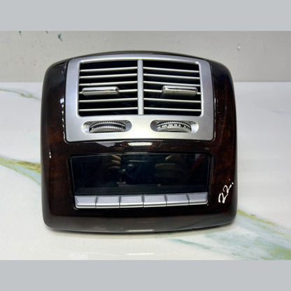 07-13 Mercedes W221 S600 S400 Rear Center Console A/C Air Vent Trim Wood OEM