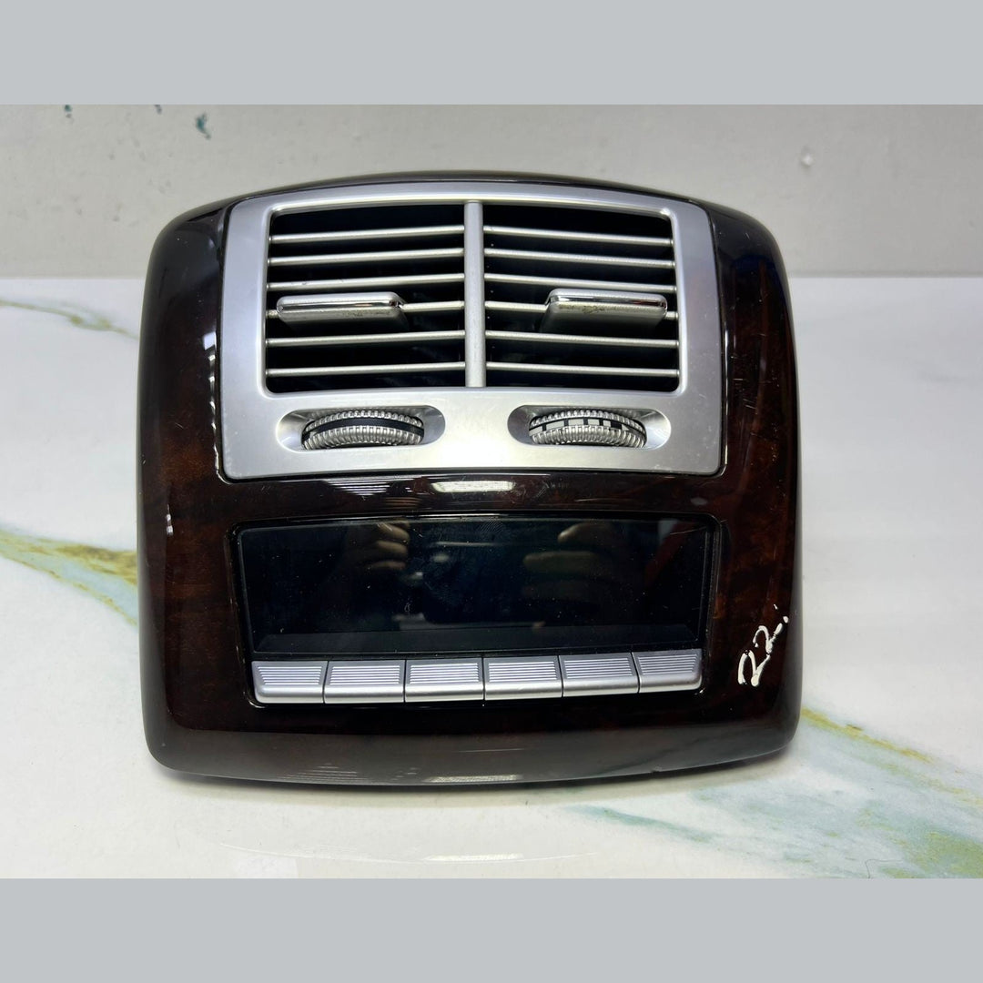 07-13 Mercedes W221 S600 S400 Rear Center Console A/C Air Vent Trim Wood OEM