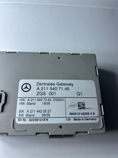 2004-2008 Mercedes-Benz E classCLS350 Central Gateway Control Module A2115407145