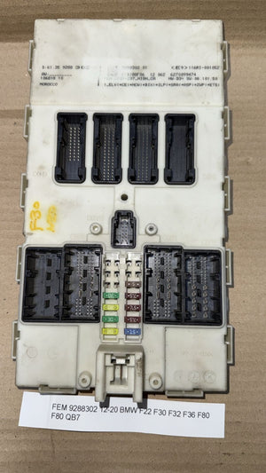 BMW FEM  BODY DOMAIN CONTROL UNIT 12-20 F22 F30 F32 F36 F80 F80- 9288302
