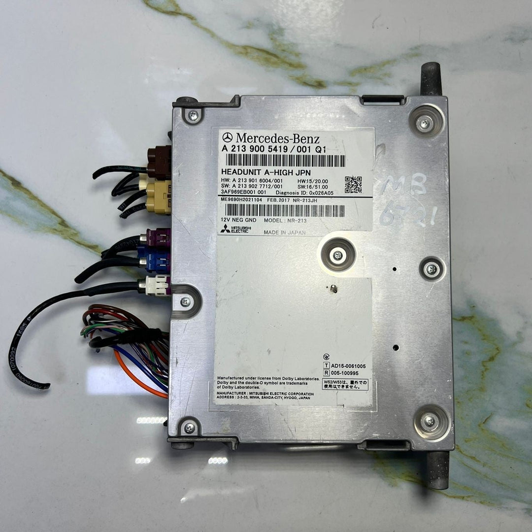 15-21 Mercedes W213 E-Class Radio Audio Multimedia Head Unit  A213 9005419 OEM