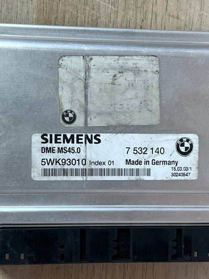 BMW Z4 E85 E86 3.0 2003 ENGINE CONTROL UNIT MODULE ECU ONLY MANUAL - 7532140