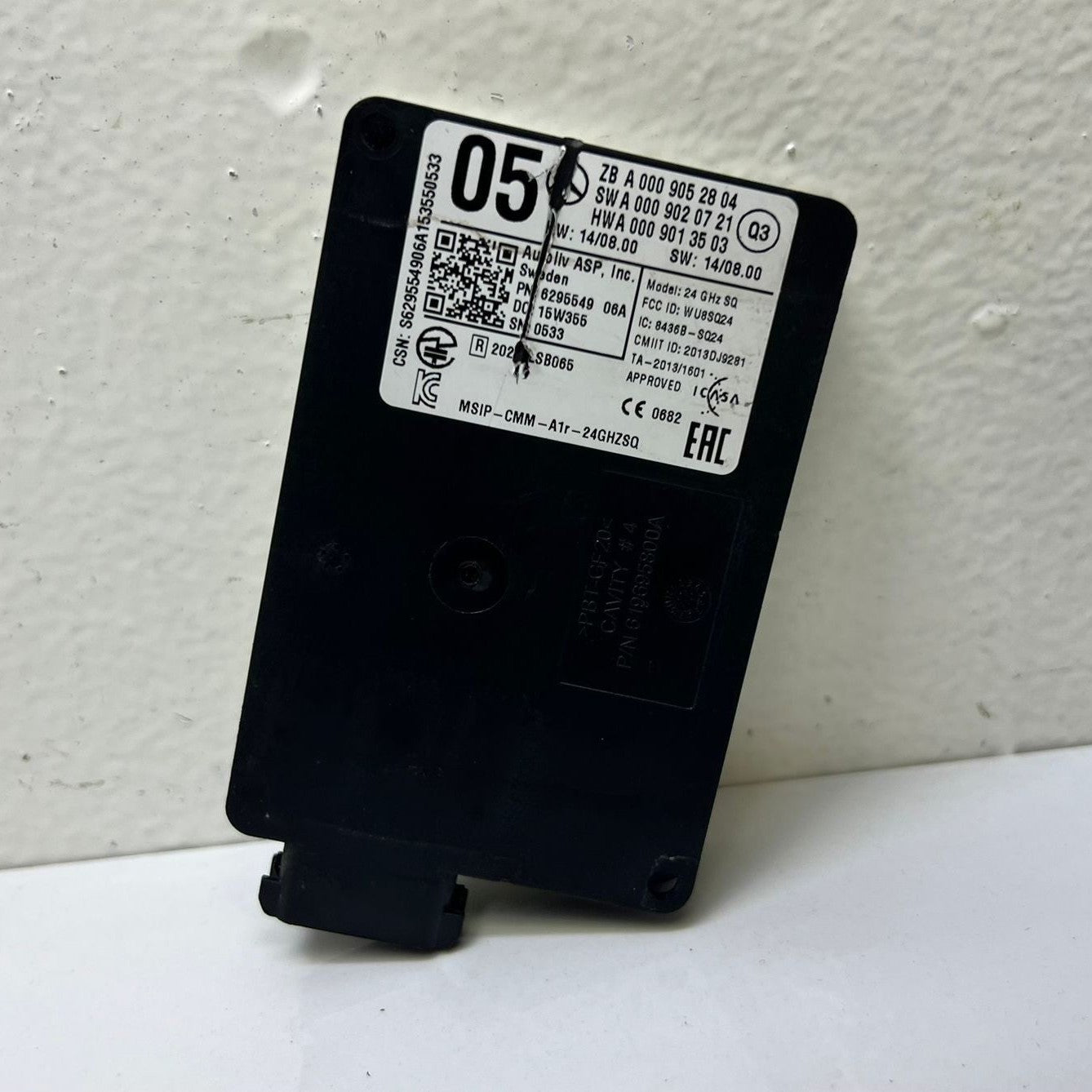 2014-2015 Mercedes-Benz S550 Radar Sensor A 000 905 28 04