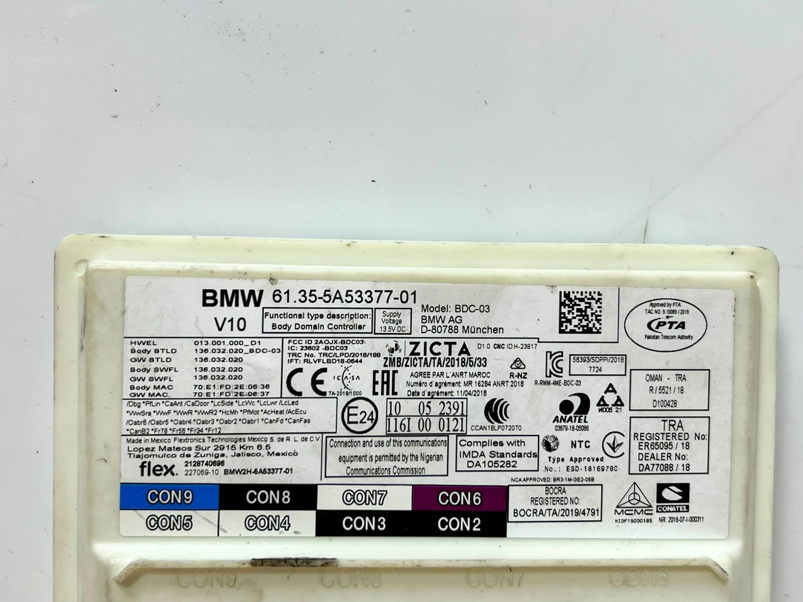 BMW 3 G20 330e Body Comfort Control Unit 5A53377 2.0 Hybrid 215kw 2021