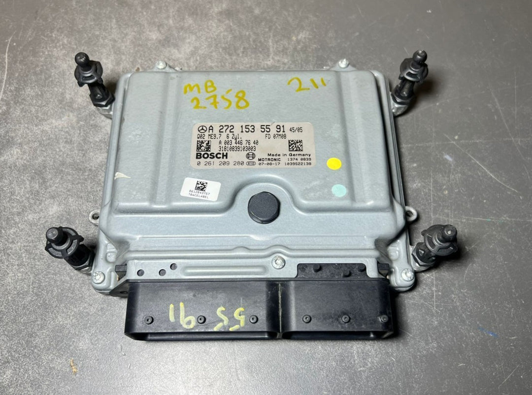 03-09 Mercedes W211 E-Class Engine Control Module Unit ECM ECU A272 1535591 OEM