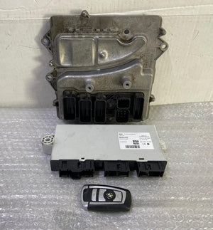 OEM BMW F06 F10 F12 F15 N55 ENGINE CONTROL UNIT ECU DME SET 8621007 BOSCH