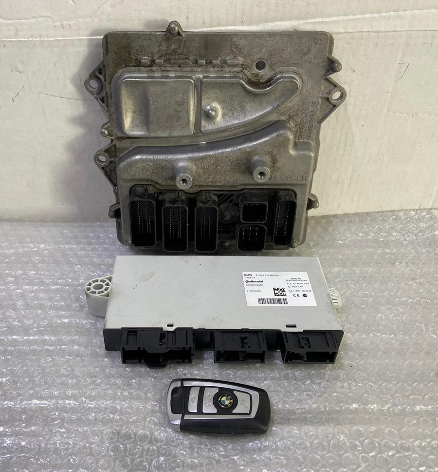 OEM BMW F06 F10 F12 F15 N55 ENGINE CONTROL UNIT ECU DME SET 8621007 BOSCH