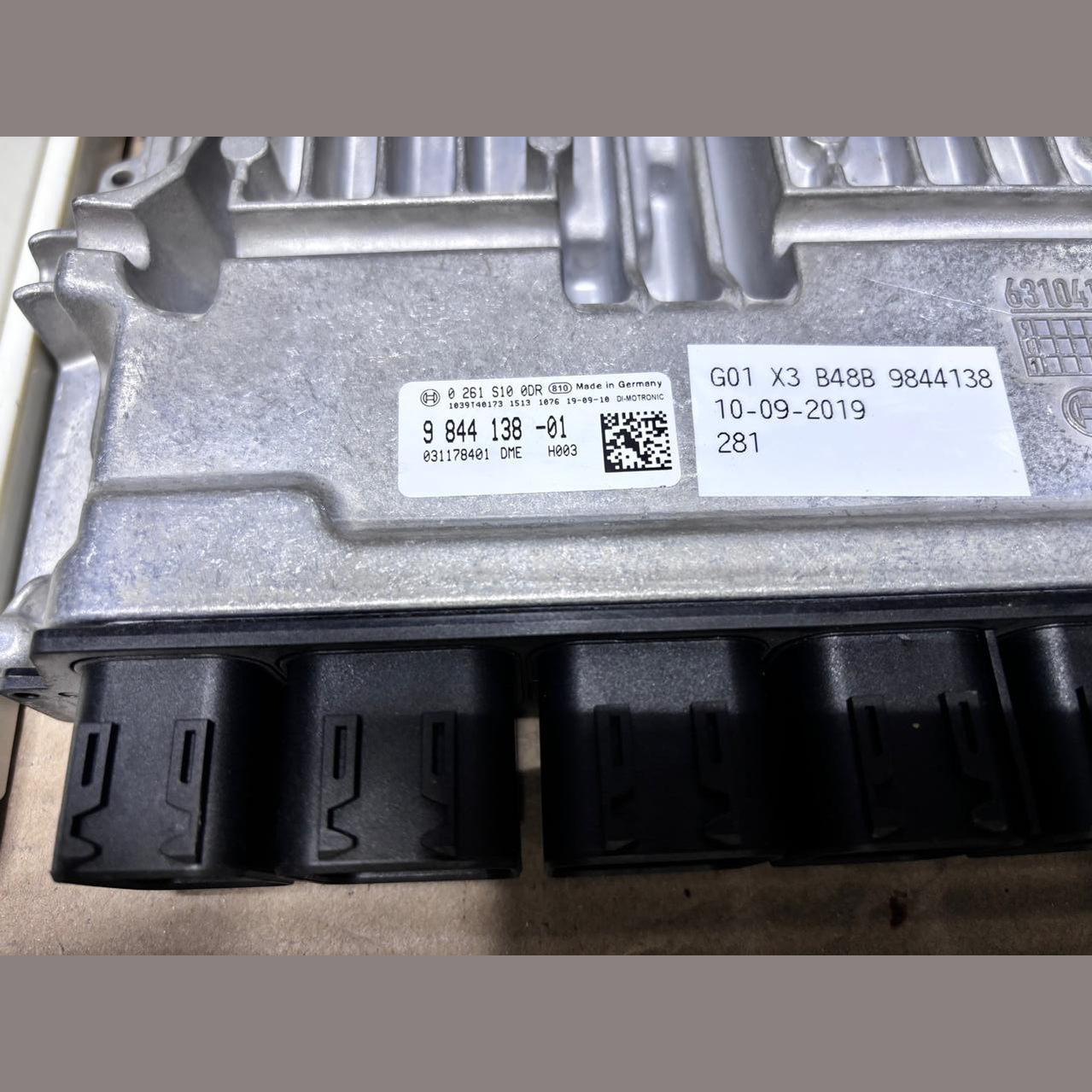 BMW G01 X3 B48B 10/09/2019 ENGINE CONTROL UNIT COMPLETE SET + KEY  -9844138