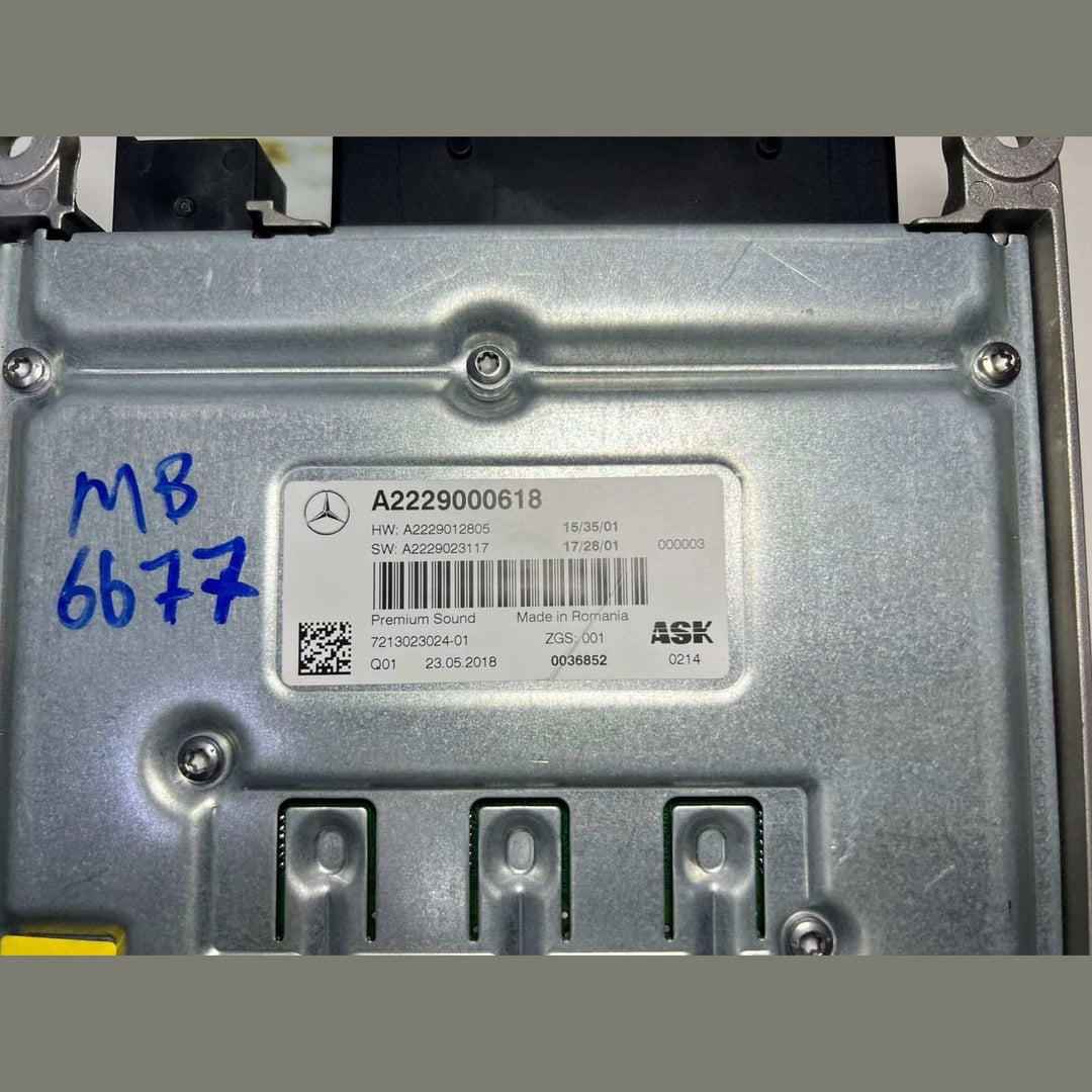 2014-2017 Mercedes-Benz S550 Sound Amplifier A2229000618 W222 S-Class