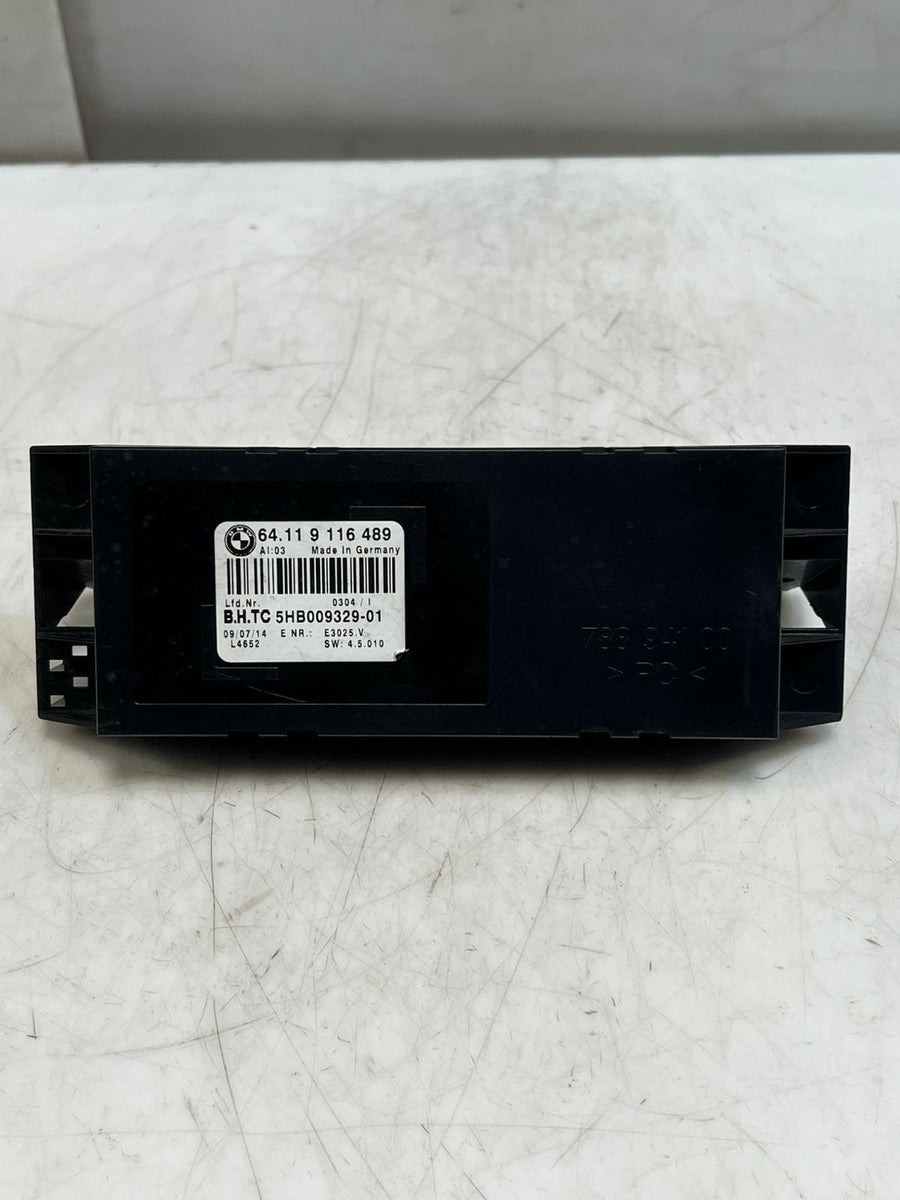 2007-2018 BMW X5 F15 and E70 3rd Row A/C Climate Control Module 9116489 OEM