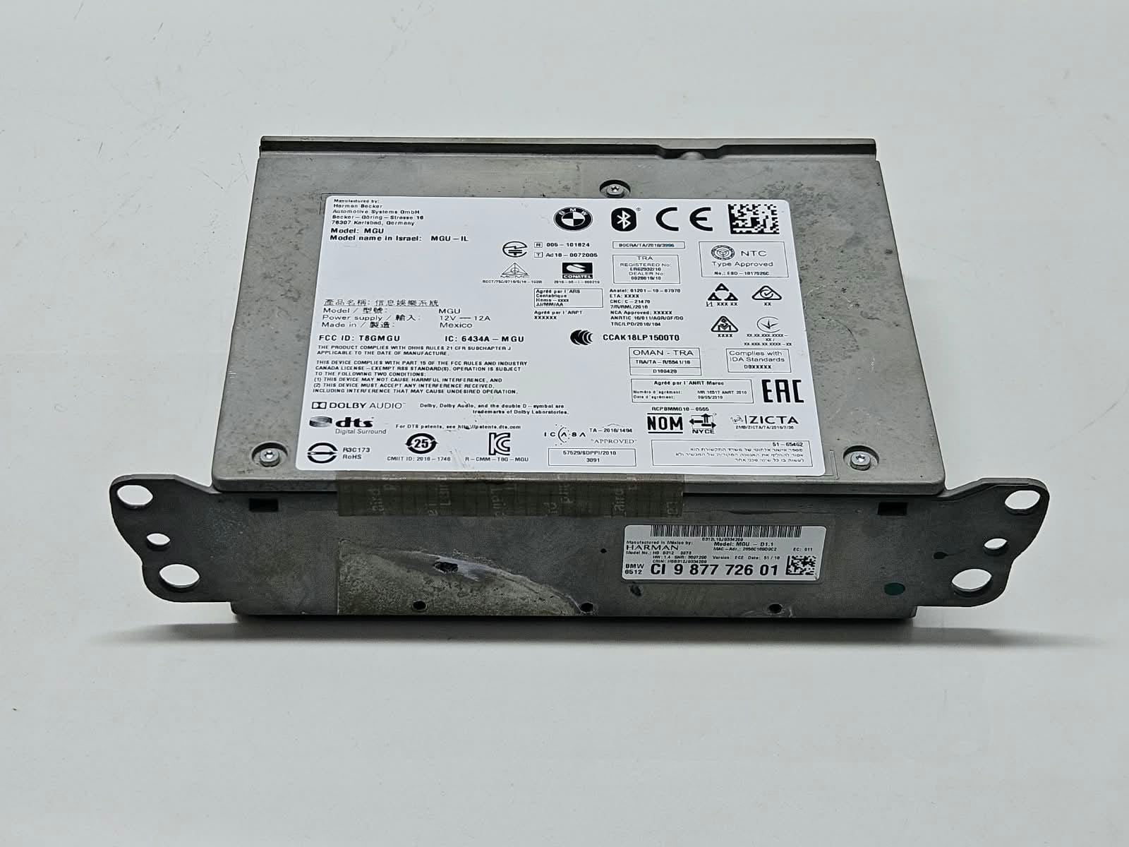 9877726-2019 BMW X5 G05 RHD Multimedia Head Unit Navigation Radio Module OEM