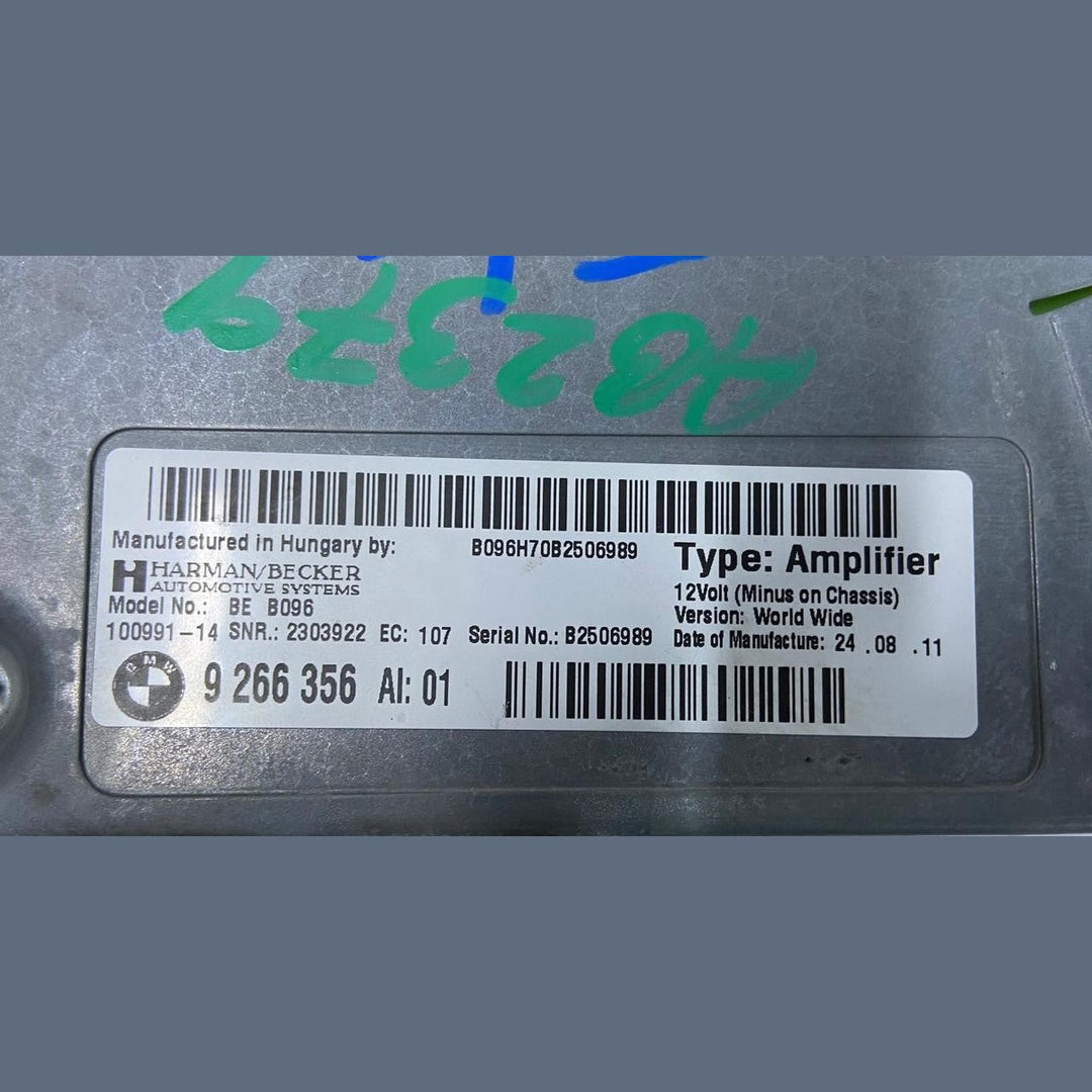 OEM BMW 5 SERIES F10 RADIO SOUND AMPLIFIER 9266356 HARMAN KARDON