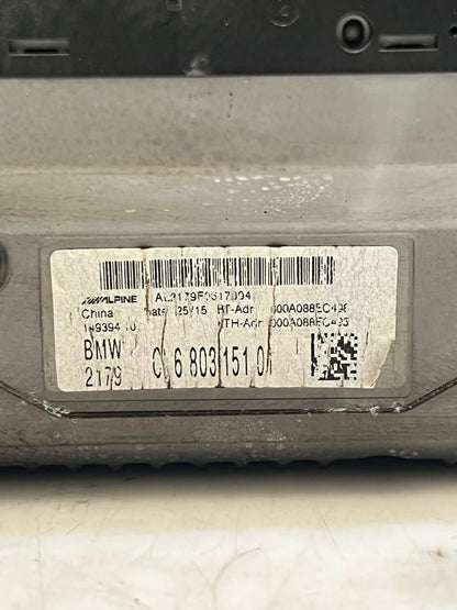 2016 BMW X1 F48 B48A20A Multimedia Navigation Head Unit 6803151 OEM