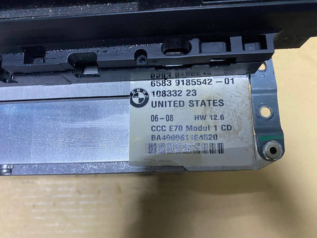 2006-2013 BMW X5 Navigation Radio Head Unit 9185542 X5 E70 and X6 E71