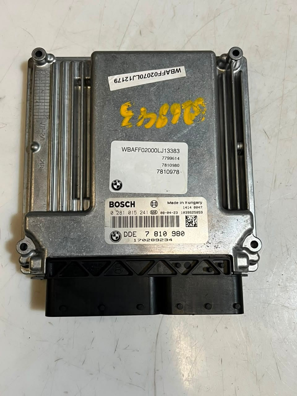 2008 BMW X5 E70 3.0sd M57N2 Engine Control Unit ECU SET DDE+CAS3 7810980