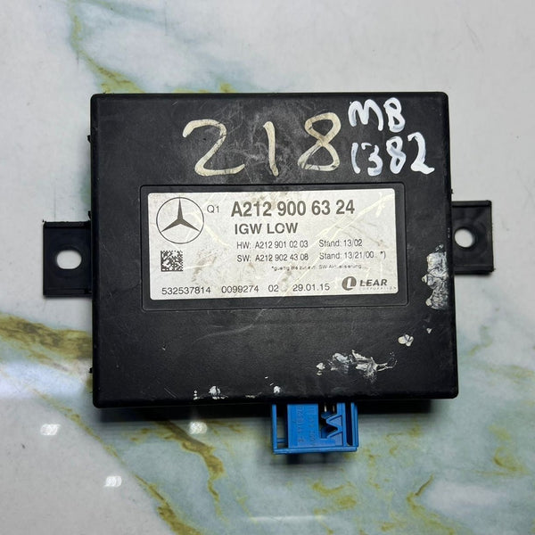 12-16 Mercedes W218 CLS-Class Central Gateway Control Module A212 9006324 OEM