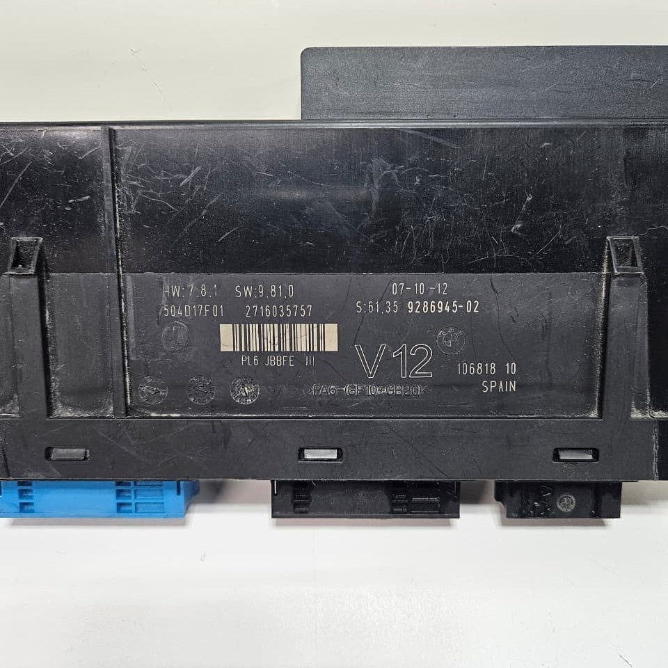 10-18 BMW BCM 550i F10 535i GT F07 Body Comfort Control Module 9286945 OEM