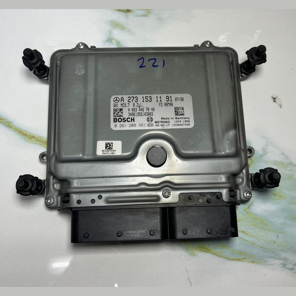 07-13 Mercedes W221 S-Class Engine Control Module Unit ECM ECU A273 1531191 OEM