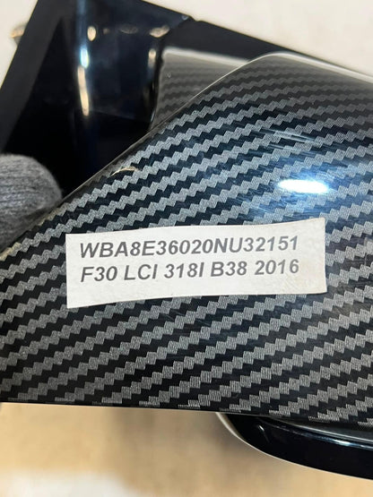 2016 BMW F30 LCI 318i B38 Wing Mirror RIGHT SIDE 013079 RHD OEM
