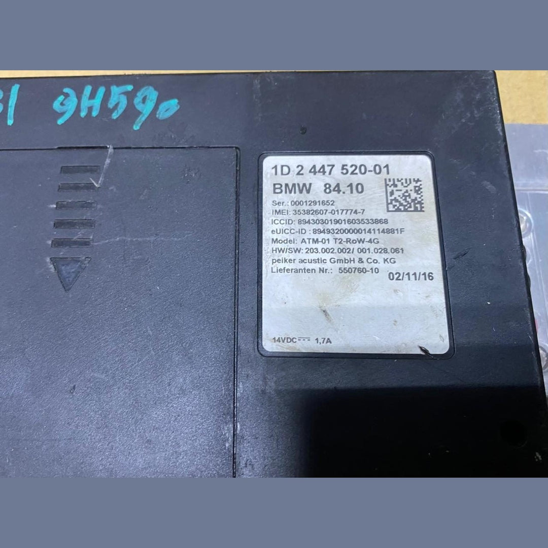 2011-2017 BMW X3 F25 and F26 models Communications Telematics Control Module 244