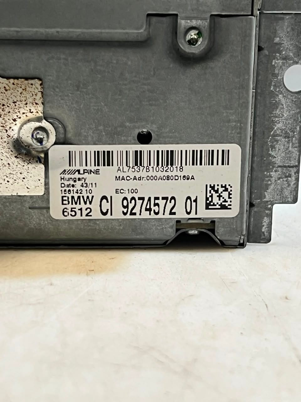 2011 BMW  5' 6' 7' F11, F13, and X7 M6 Head Unit Navigation Radio 9274572 OEM