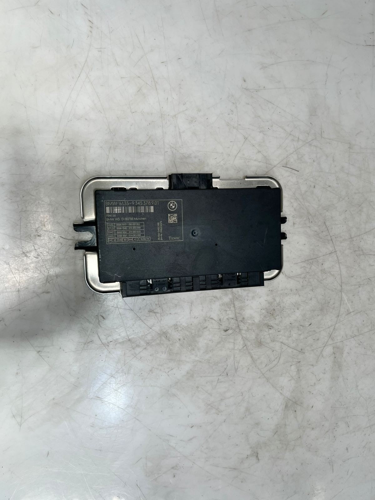 2014-2016 BMW X3 F25 and X4 F26 Footwell Light Control Module 9345378 FRM OEM